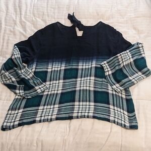 Fever hombre plaid lightweight top size Large